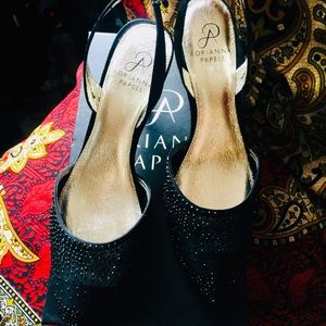 Adriana Papel Hannah Sling Back Heel with Crystals